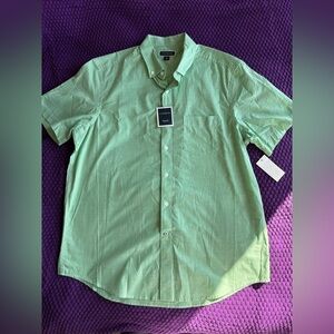 Club Room Short Sleeve Mint Shirt